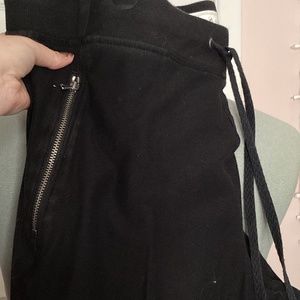 Lou & Grey black joggers with zipper pockets Womens large